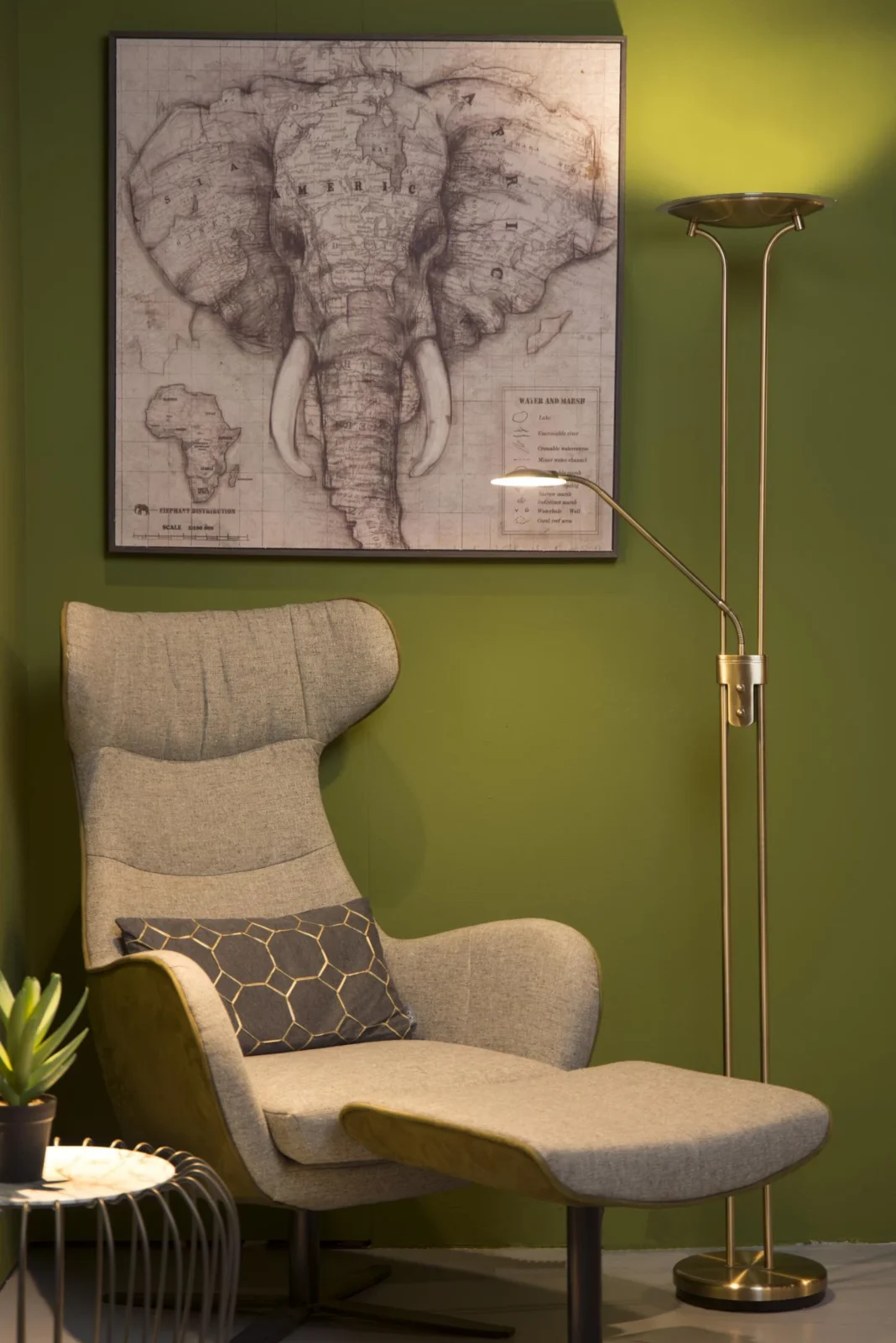 Lucide CHAMPION-LED - Lampa na u010du00edtanie - LED tlmenu00e1 - 3000K - bronzovu00e1