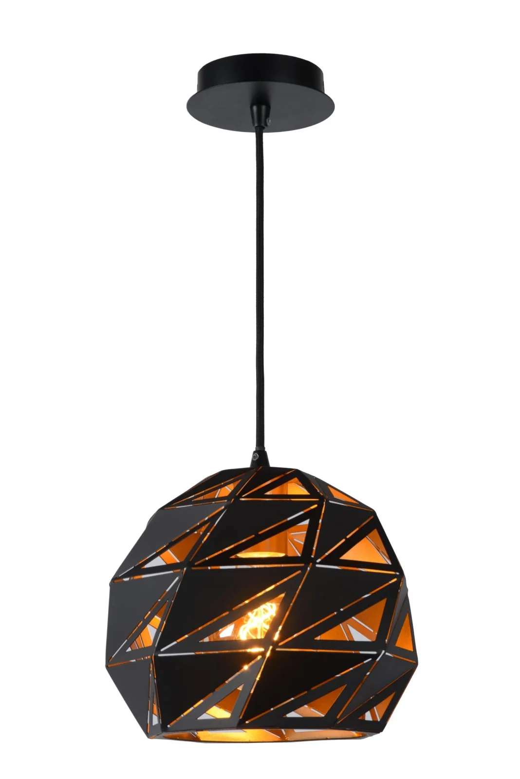 Lucide MALUNGA - Zu00e1vesnu00e9 svetlo - u00d8 25 cm - 1xE27 - u010dierne