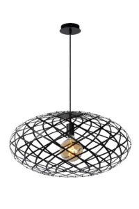 Lucide WOLFRAM - zu00e1vesnu00e9 svetlo - u00d8 65 cm - 1xE27 - u010dierne
