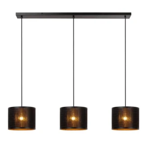 Lucide TAGALOG - Zu00e1vesnu00e9 svetlo - u00d8 40 cm - 3xE27 - u010cierna | Essential