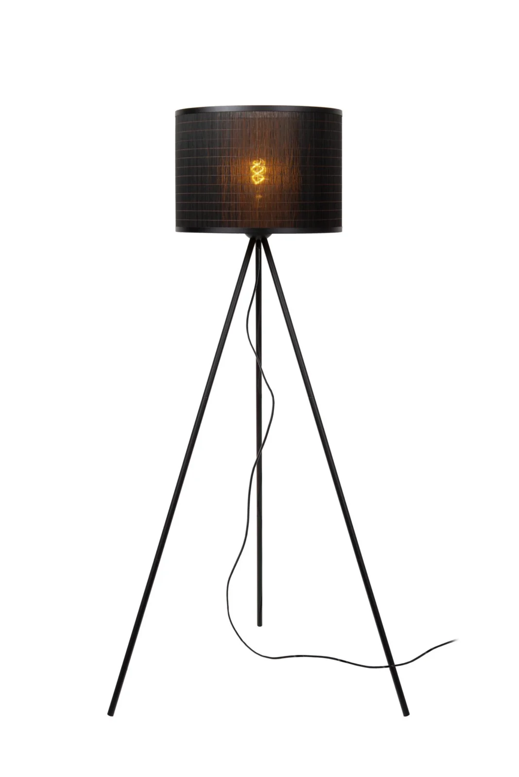 Lucide TAGALOG - Stojaca lampa - u00d8 55 cm - 1xE27 - u010dierna
