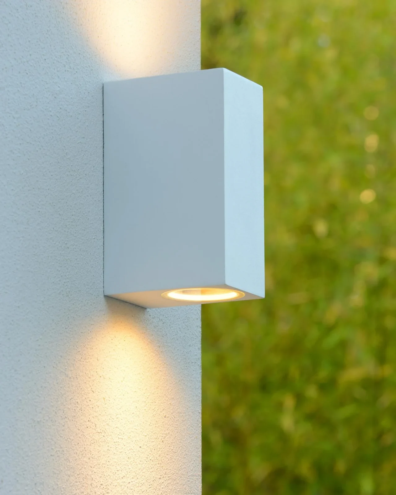 Lucide ZORA-LED - Nu00e1stennu00e9 reflektor / Nu00e1stennu00e9 svetlo Vnu00fatornu00e9/Vonkaju0161ie - LED stmenu00e9. - GU10 - 2x5W 3000K - IP44 - biela