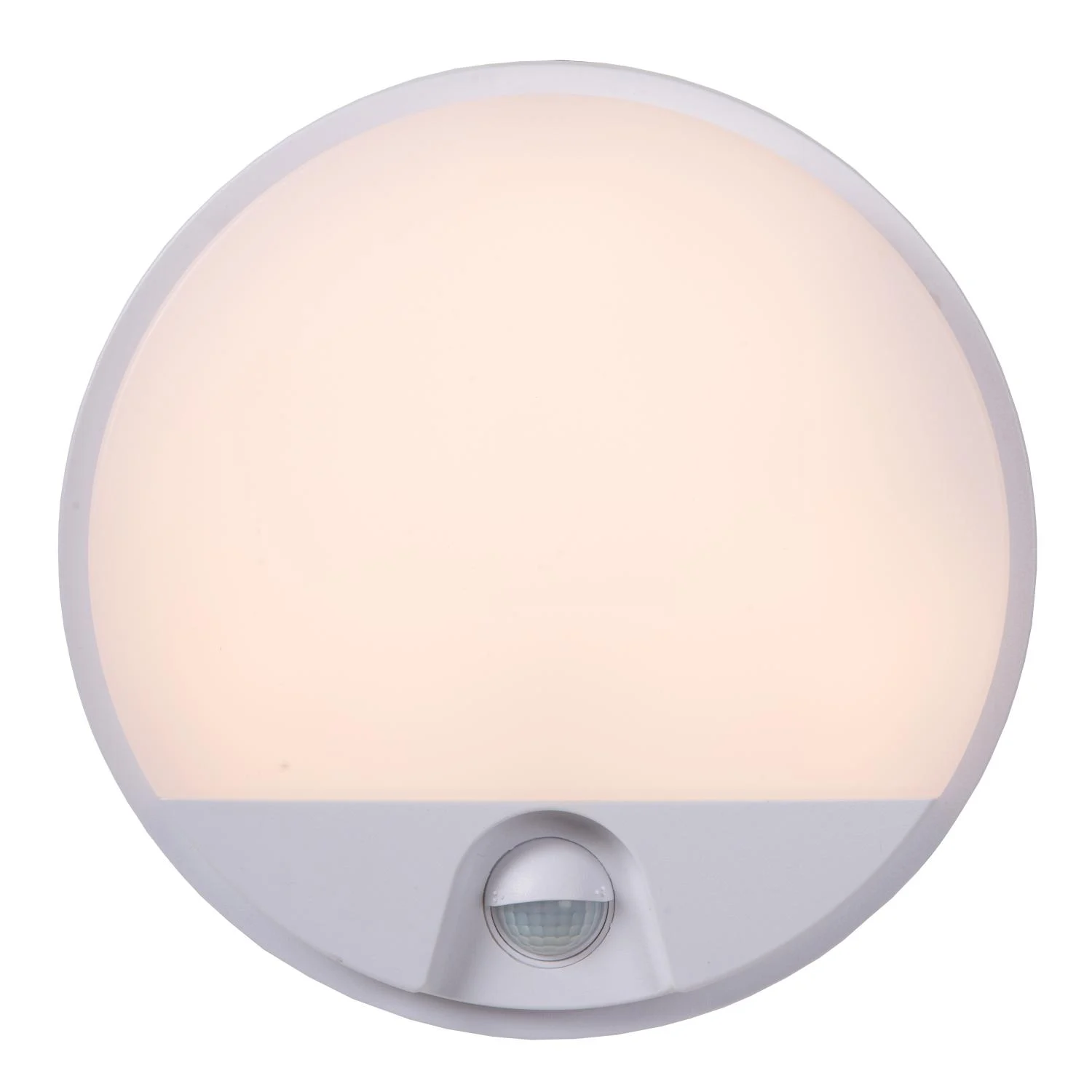 Lucide HUPS IR - Nu00e1stennu00e9 svetlo vnu00fatornu00e9/vonkaju0161ie - u00d8 21 cm - LED - 1x10W 3000K - IP54 - Pohybovu00fd senzor - biely