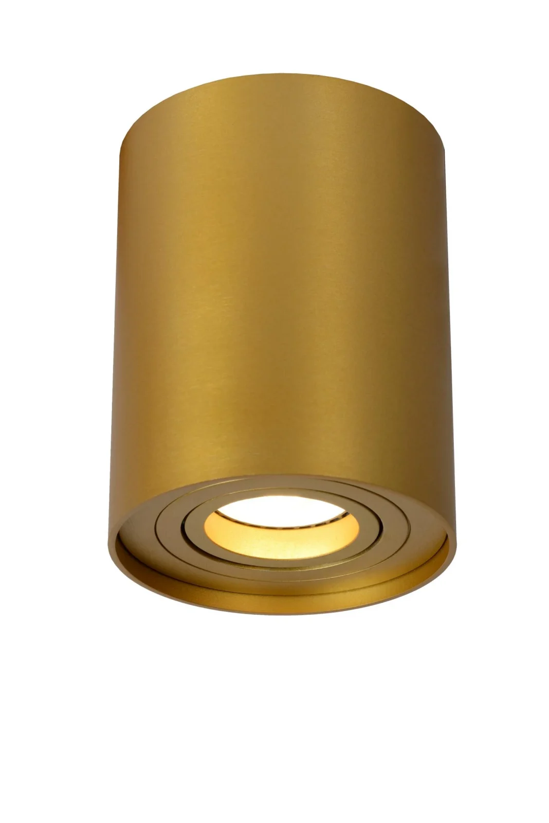 Lucide TUBE - stropnu00e9 reflektory - u00d8 9,6 cm - 1xGU10 - Matt Gold / Brass