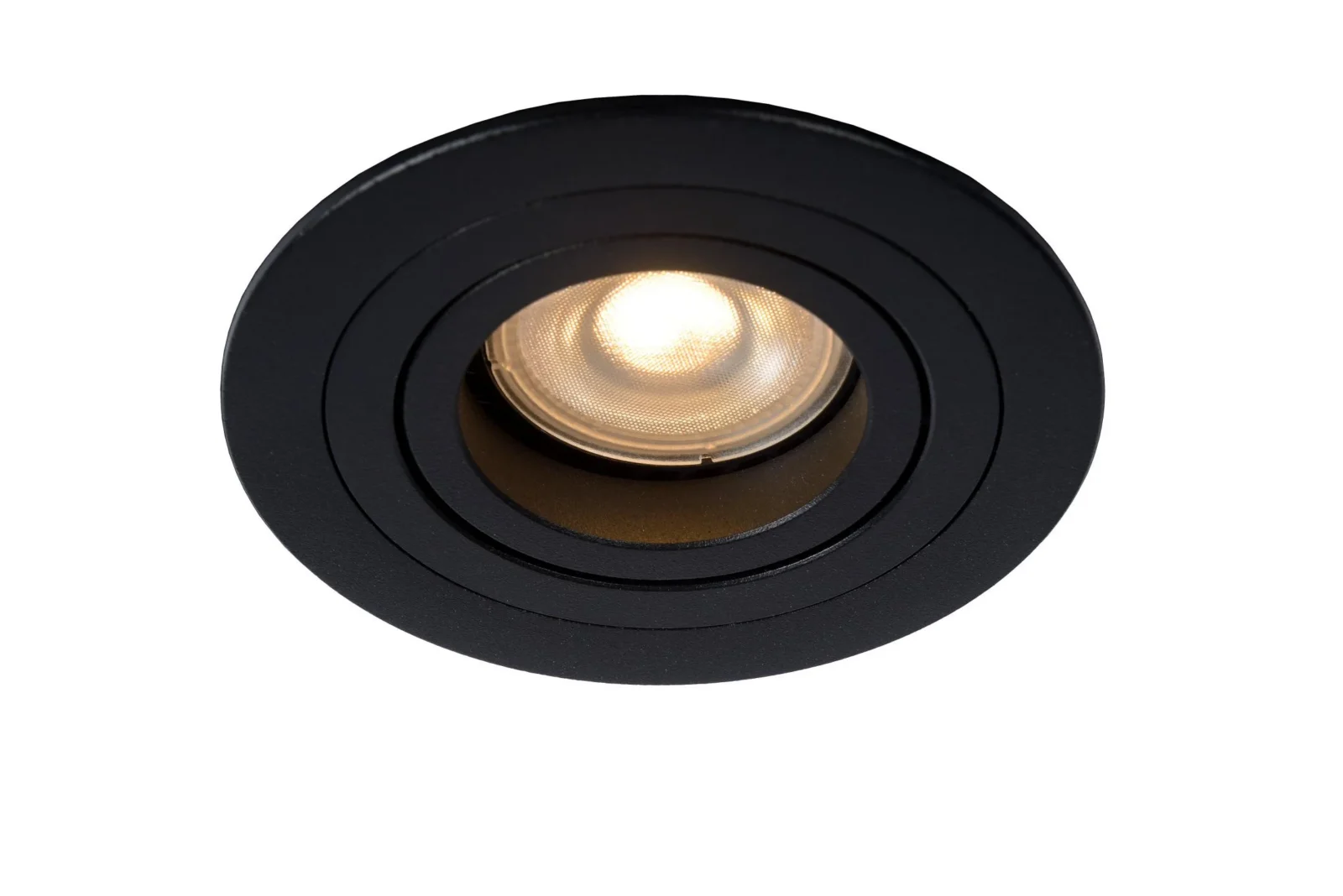 Lucide TUBE - Zapustenu00e9 reflektory - u00d8 9,2 cm - 1xGU10 - u010dierna