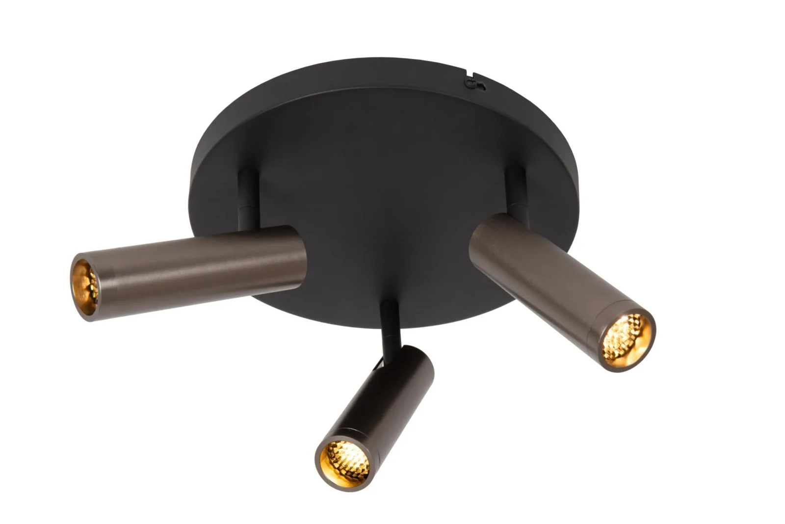 Lucide GRADO - Stropnu00e9 reflektory - u00d8 25 cm - 3xGU10 (MR11) - Sivu00e9 u017eelezo