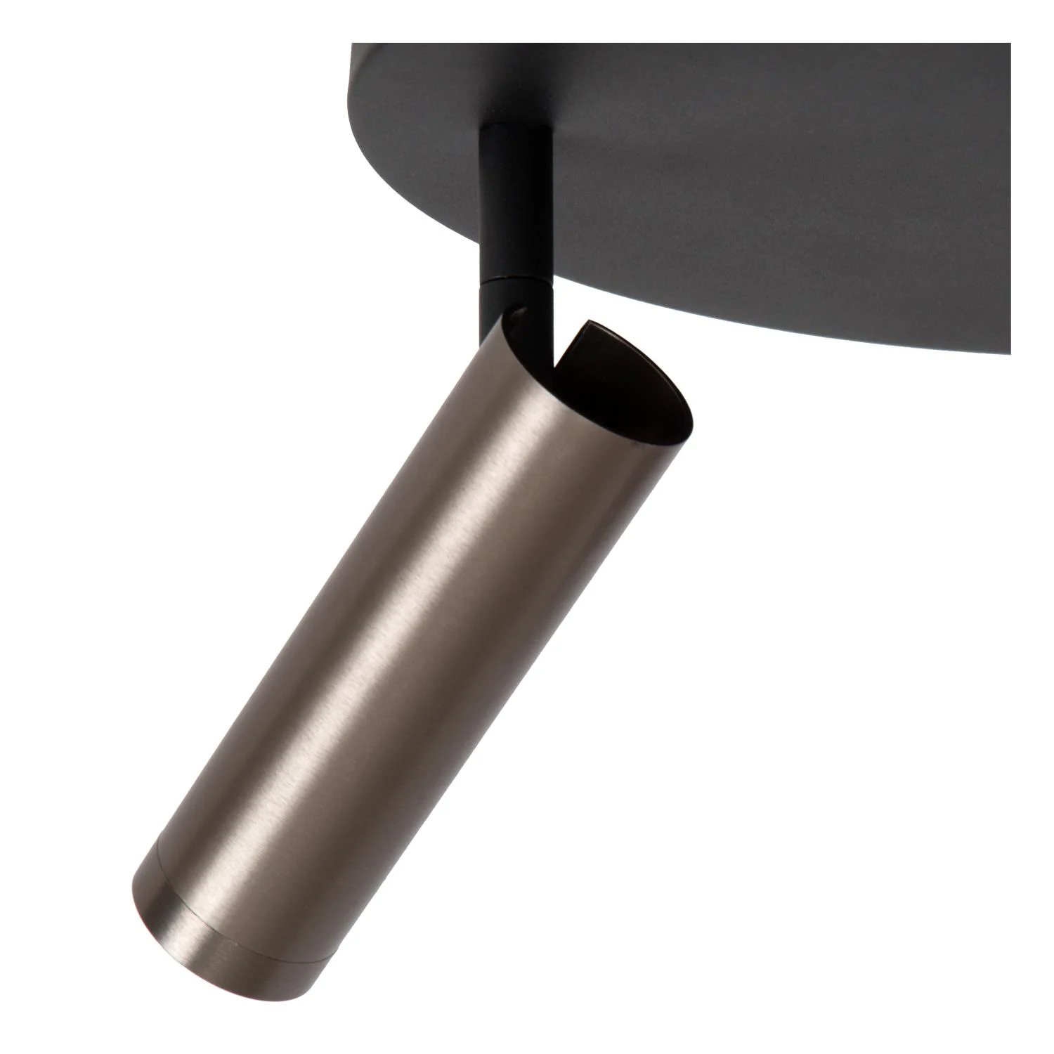 Lucide GRADO - Stropnu00e9 reflektory - u00d8 25 cm - 3xGU10 (MR11) - Sivu00e9 u017eelezo