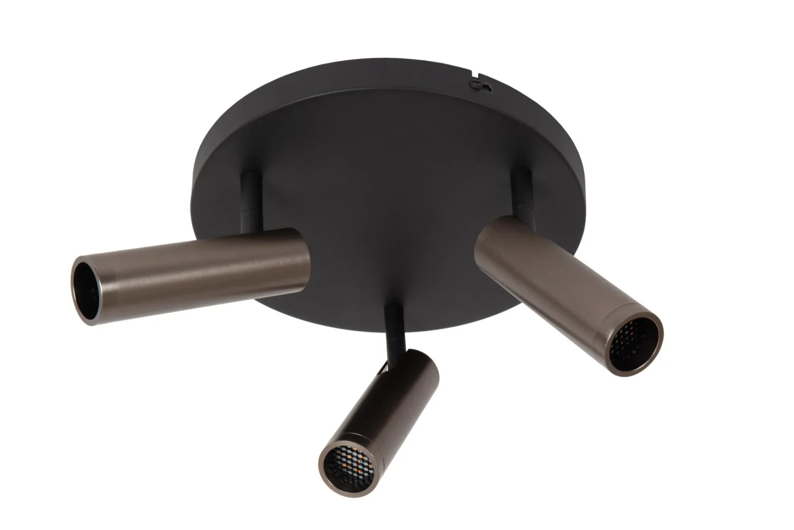 Lucide GRADO - Stropnu00e9 reflektory - u00d8 25 cm - 3xGU10 (MR11) - Sivu00e9 u017eelezo