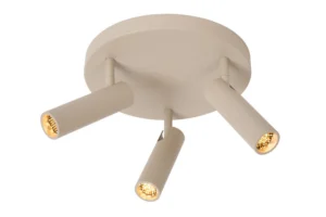 Lucide GRADO - Stropnu00e9 reflektory - u00d8 25 cm - 3xGU10 (MR11) - Taupe