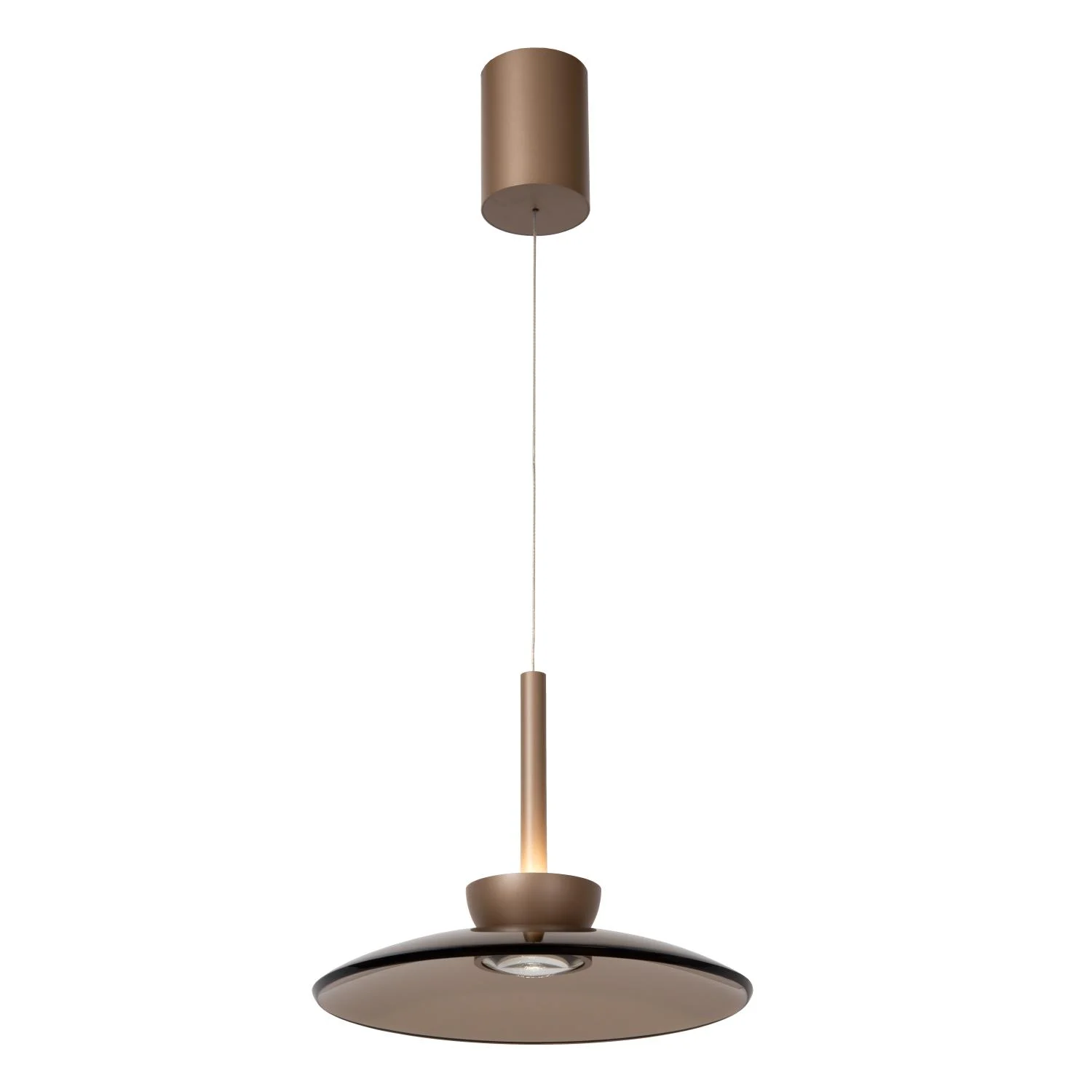 Lucide SANTIAGO - Zu00e1vesnu00e9 svetlo - u00d8 32 cm - LED tlmenu00e9. - CCT - 1x16W 2700K/4000K - jantu00e1rovu00e9 | Pru00e9miovu00e9
