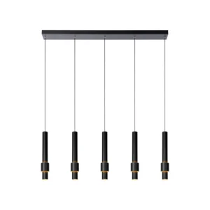 Lucide MARGARY - zu00e1vesnu00e9 svetlo - LED tlmenu00e9 - 5x4,2W 2700K - u010dierne
