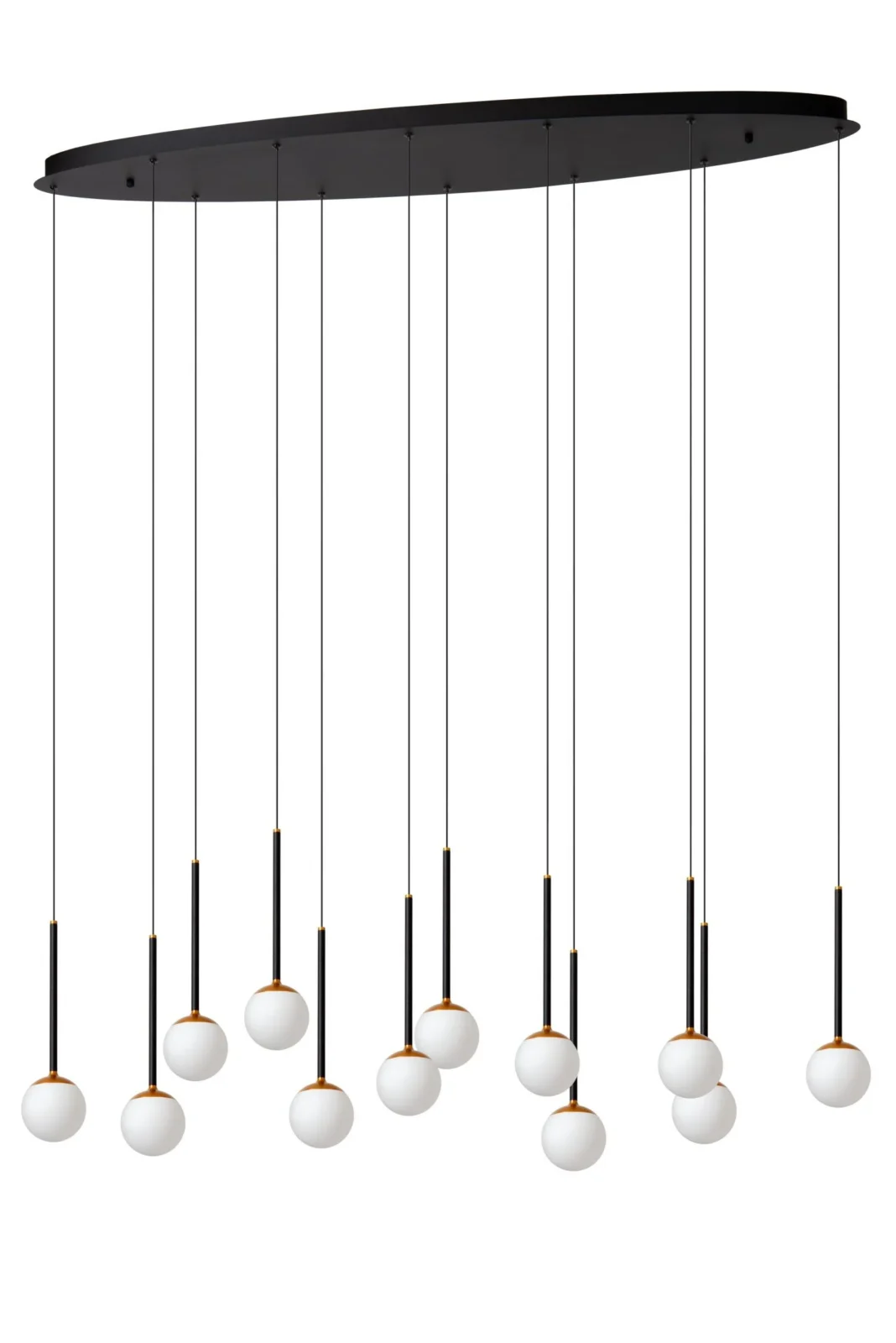 Lucide CALINA - zu00e1vesnu00e9 svetlo - LED tlmenu00e9. - CCT - 12x7W 2200K/3300K - s vymeniteu013enu00fdm LED modulom - u010dierna | Pru00e9miovu00e9