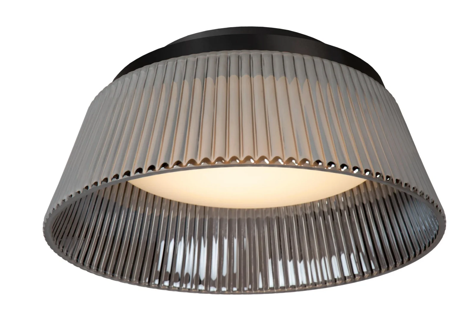 Lucide VIXI - Zapustenu00e9 stropnu00e9 svetlo - u00d8 35 cm - LED stmievanu00e9. - 1x17,6W 2900K - dymovu00e1 sivu00e1
