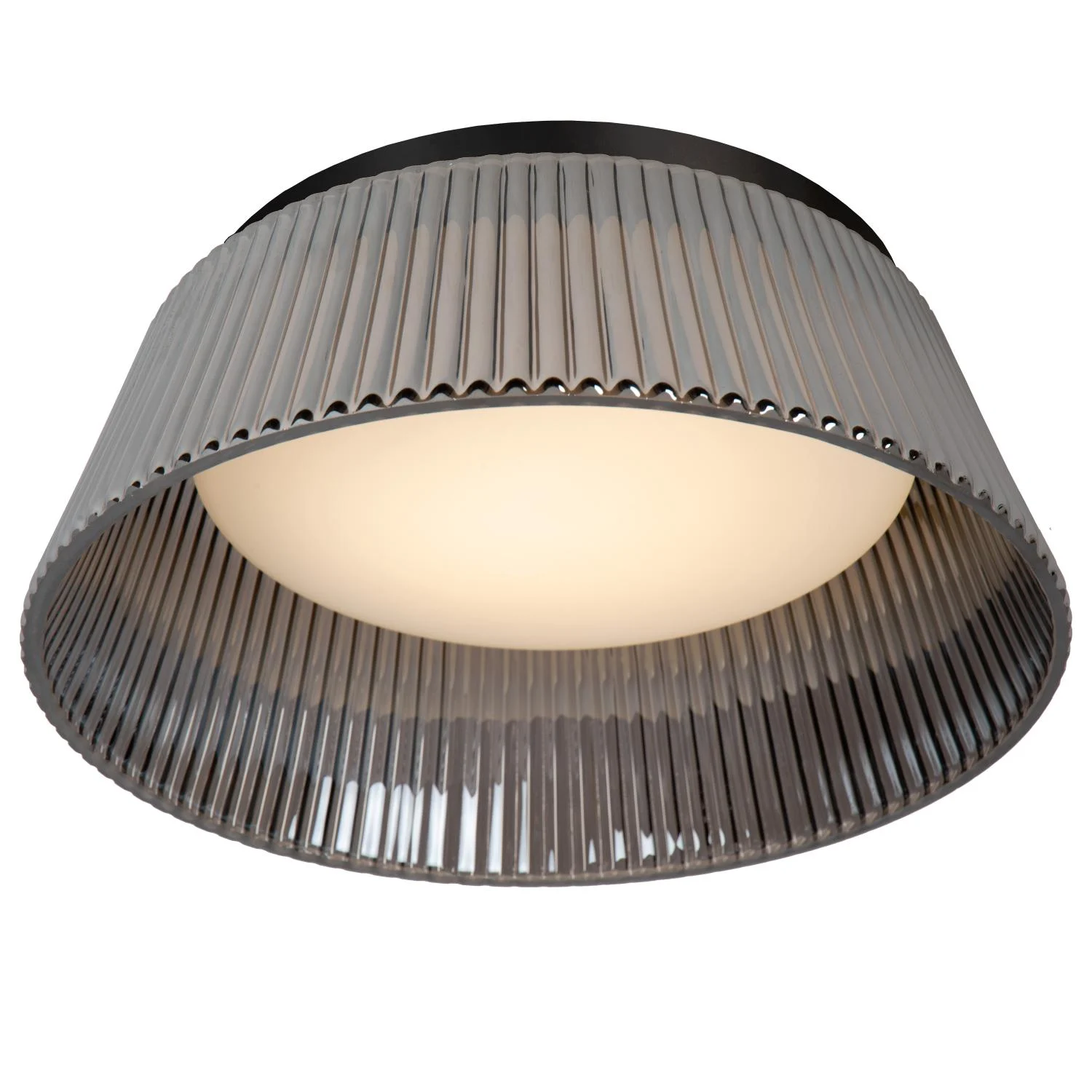 Lucide VIXI - Zapustenu00e9 stropnu00e9 svetlo - u00d8 35 cm - LED stmievanu00e9. - 1x17,6W 2900K - dymovu00e1 sivu00e1
