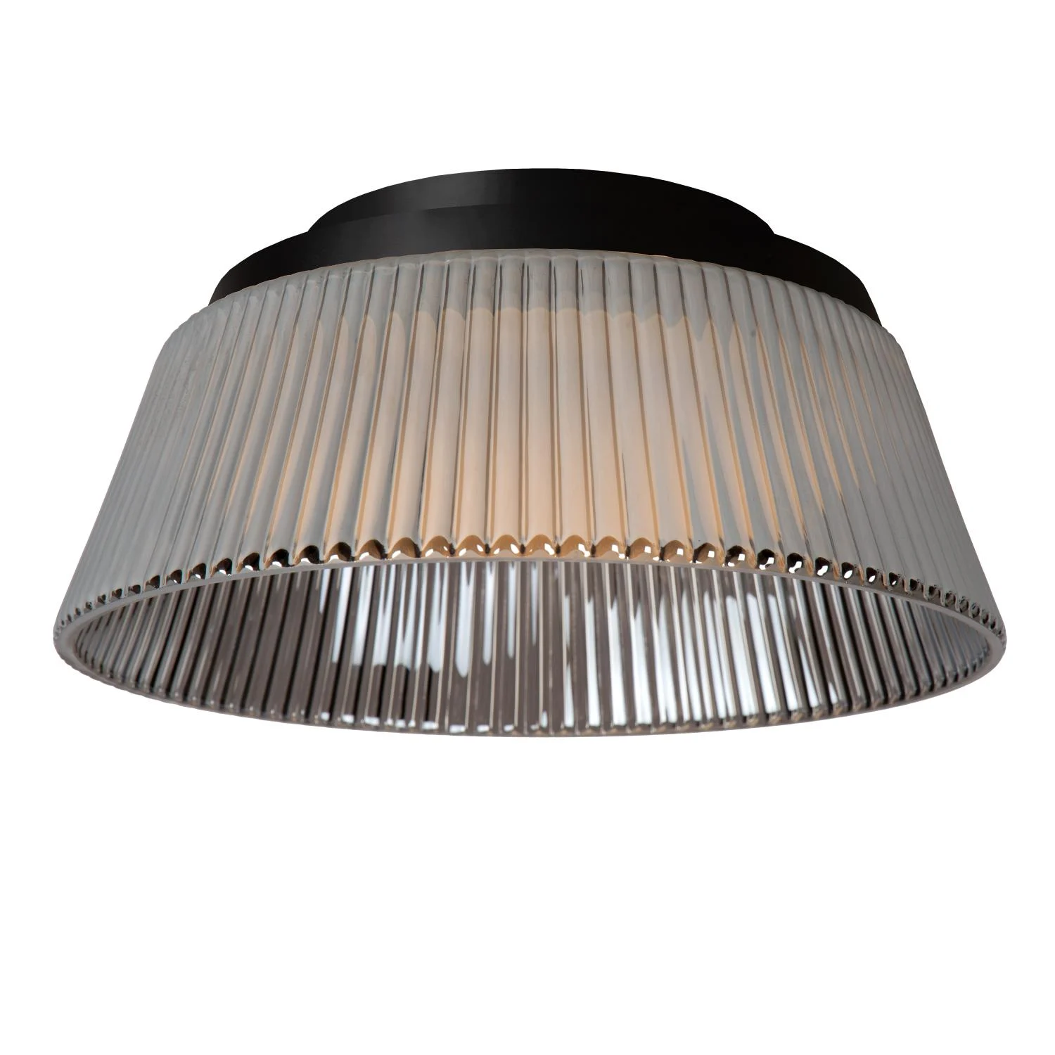 Lucide VIXI - Zapustenu00e9 stropnu00e9 svetlo - u00d8 35 cm - LED stmievanu00e9. - 1x17,6W 2900K - dymovu00e1 sivu00e1