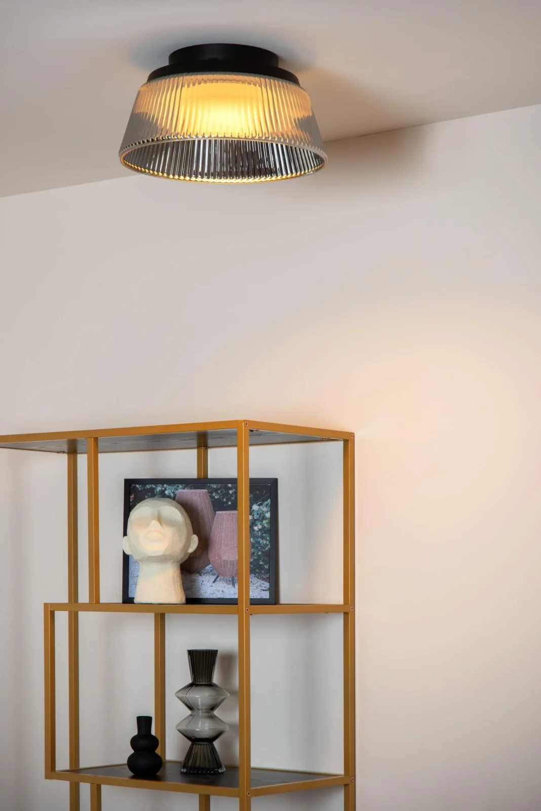 Lucide VIXI - Zapustenu00e9 stropnu00e9 svetlo - u00d8 35 cm - LED stmievanu00e9. - 1x17,6W 2900K - dymovu00e1 sivu00e1