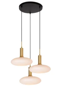 Lucide SINGALA - zu00e1vesnu00e9 svetlo - u00d8 55 cm - 3xE27 - Matt Gold / Brass