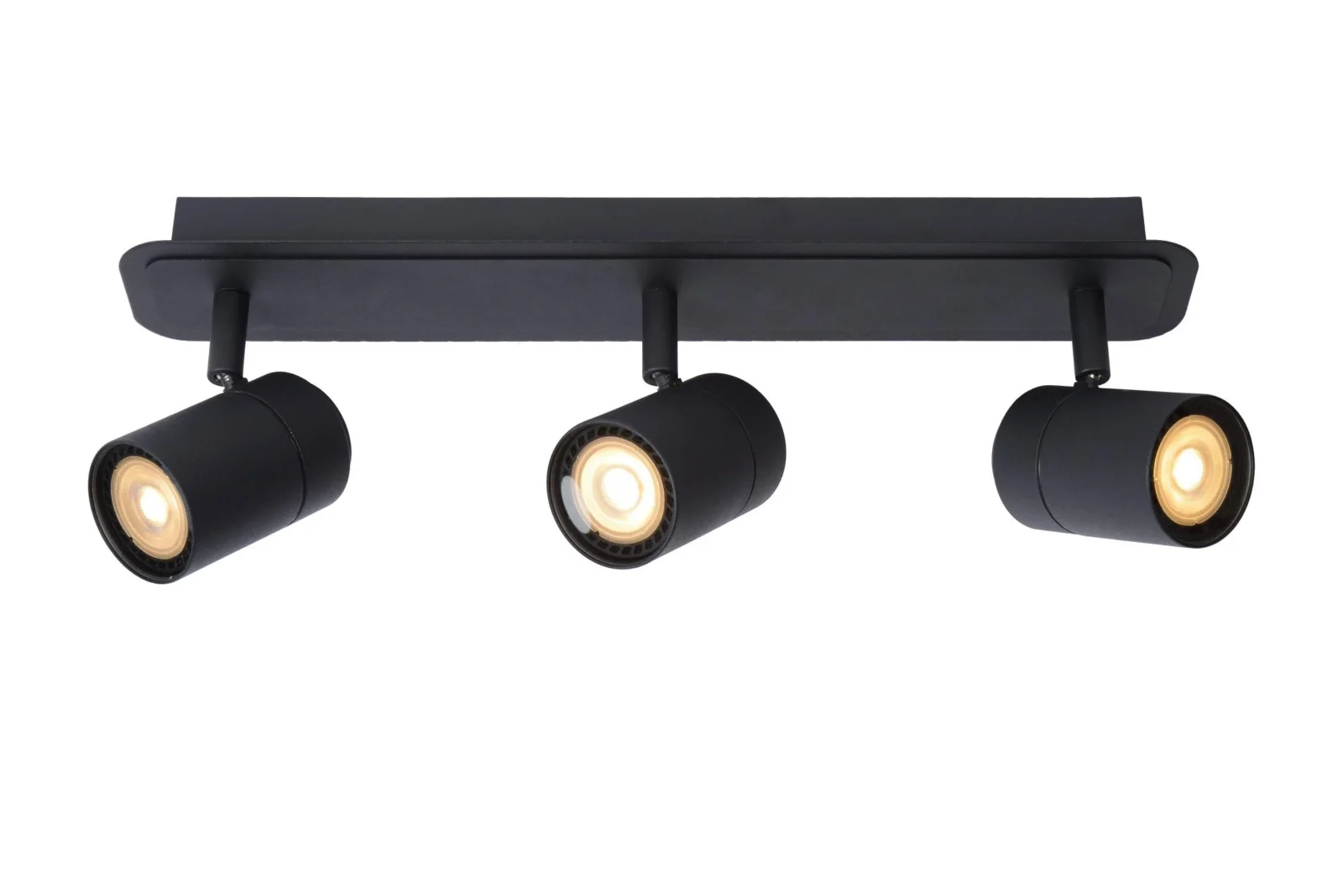 Lucide LENNERT - Stropnu00e9 reflektory Ku00fapeu013eu0148a - LED tlmenu00e9. - GU10 - 3x5W 3000K - IP44 - u010dierna