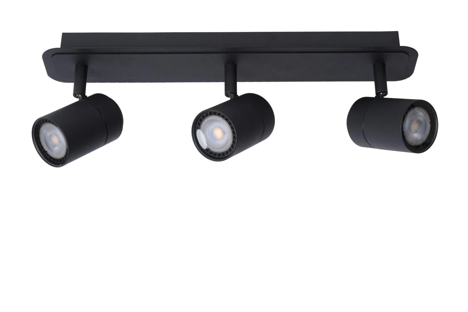 Lucide LENNERT - Stropnu00e9 reflektory Ku00fapeu013eu0148a - LED tlmenu00e9. - GU10 - 3x5W 3000K - IP44 - u010dierna