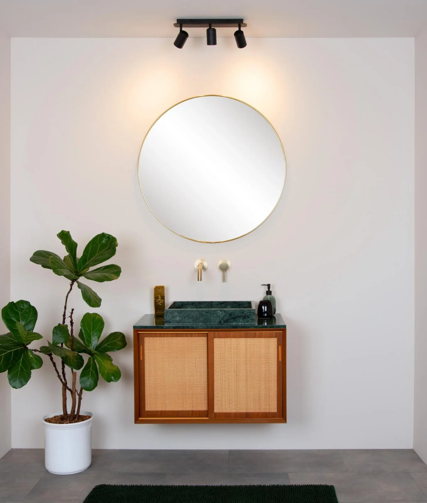 Lucide LENNERT - Stropnu00e9 reflektory Ku00fapeu013eu0148a - LED tlmenu00e9. - GU10 - 3x5W 3000K - IP44 - u010dierna