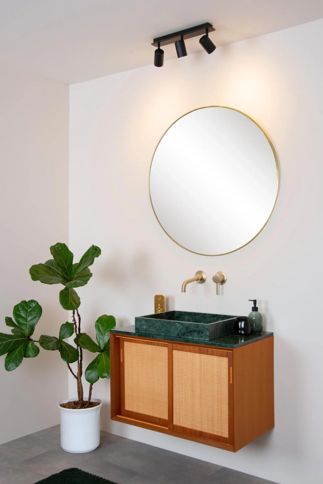 Lucide LENNERT - Stropnu00e9 reflektory Ku00fapeu013eu0148a - LED tlmenu00e9. - GU10 - 3x5W 3000K - IP44 - u010dierna