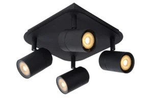 Lucide LENNERT - Stropnu00e9 reflektory Ku00fapeu013eu0148a - LED tlmenu00e9. - GU10 - 4x5W 3000K - IP44 - u010dierna