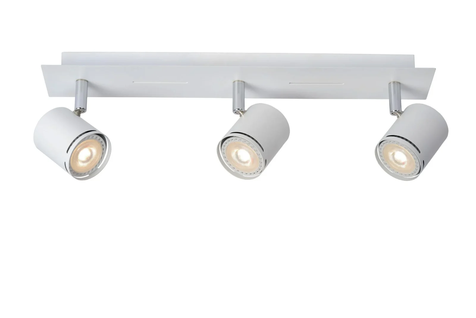 Lucide RILOU - Stropnu00e9 reflektory - LED tlmenu00e9. - GU10 - 3x5W 3000K - biela