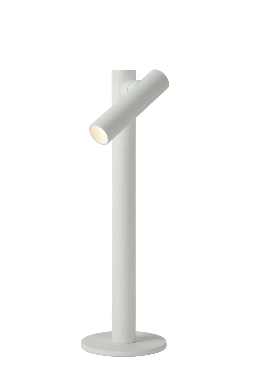 Lucide ANTRIM - Nabu00edjateu013enu00e1 stolnu00e1 lampa vnu00fatornu00e1/vonkaju0161ia - batu00e9riovu00fd balu00edk - LED tlmenu00fd. - 1x2,2W 2700K - IP54 - s bezdru00f4tovou nabu00edjacou podlou017ekou - biela
