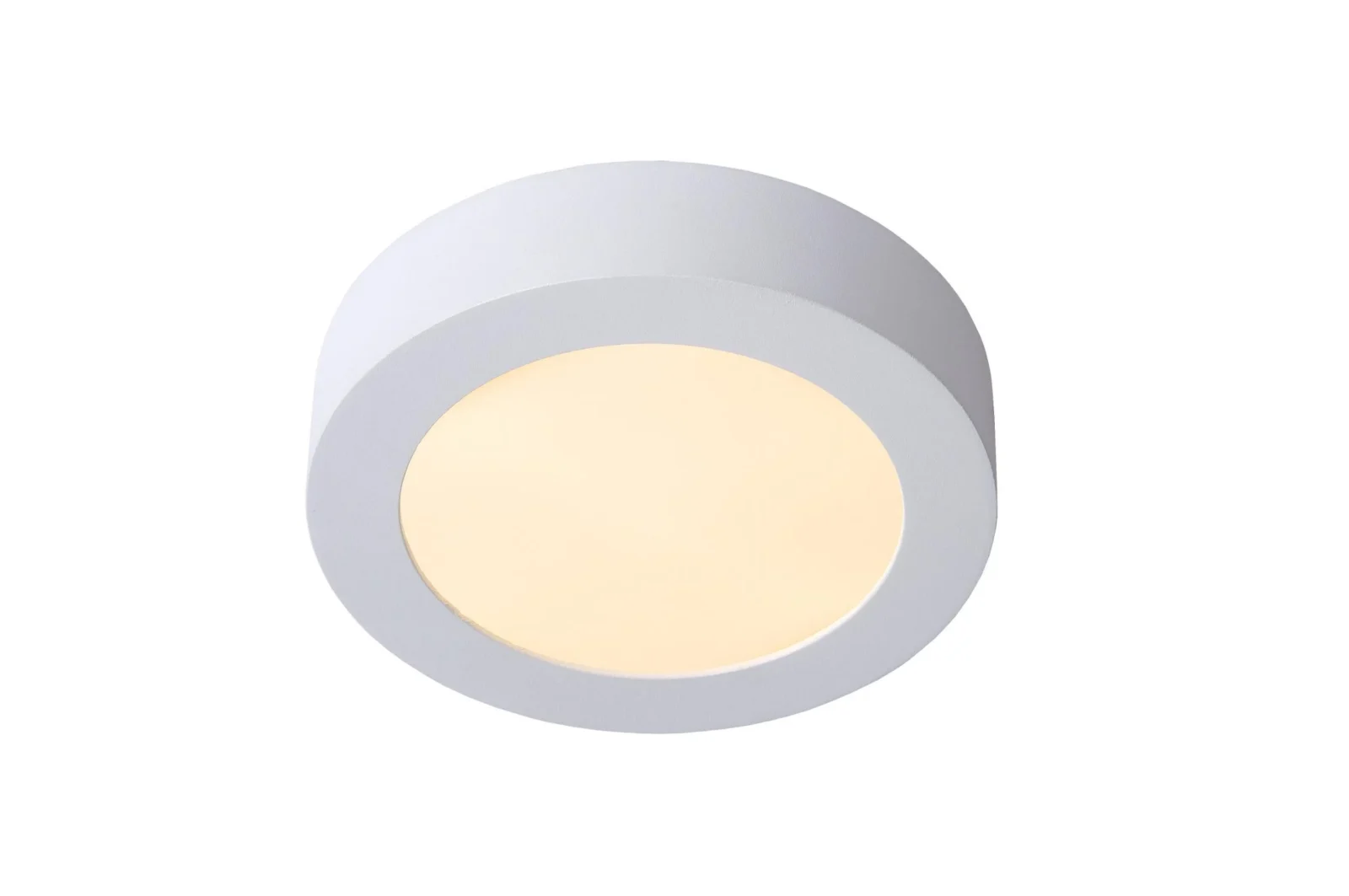 Lucide BRICE-LED - Spu00fau0161u0165acie stropnu00e9 svetlo Ku00fapeu013eu0148a - u00d8 18 cm - LED tlmenu00e9. - 1x12W 3000K - IP44 - biela
