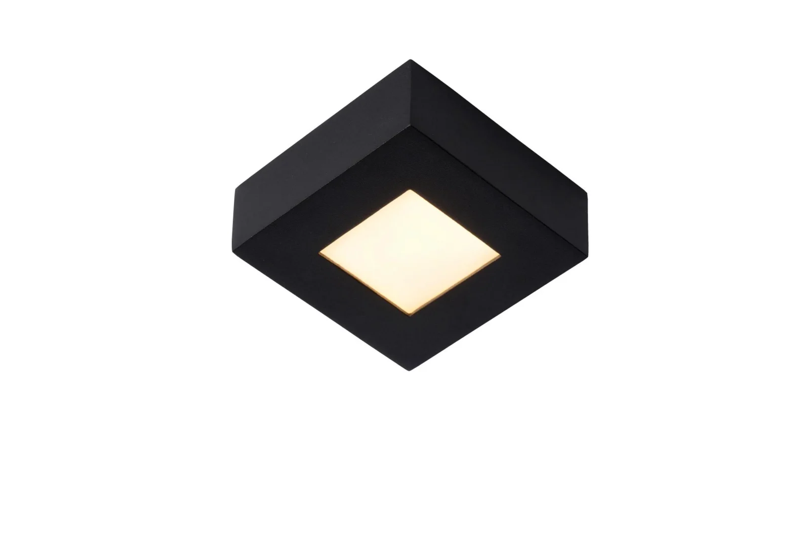 Lucide BRICE-LED - zapu00fau0161u0165acie stropnu00e9 svetlo Ku00fapeu013eu0148a - LED tlmenu00e1 - 1x8W 3000K - IP44 - u010dierna