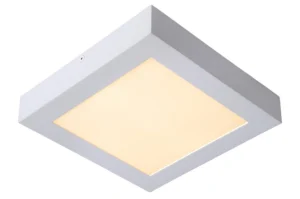 Lucide BRICE-LED - Spu00fau0161u0165acie stropnu00e9 svetlo Ku00fapeu013eu0148a - LED stmievanu00e1. - 1x22W 3000K - IP44 - biela