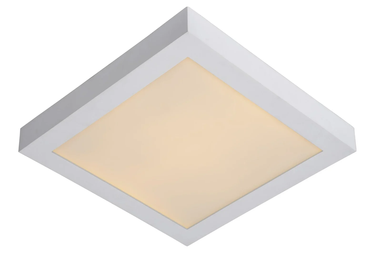 Lucide BRICE-LED - Spu00fau0161u0165acie stropnu00e9 svetlo Ku00fapeu013eu0148a - LED tlmenu00e1 - 1x30W 3000K - IP44 - biela