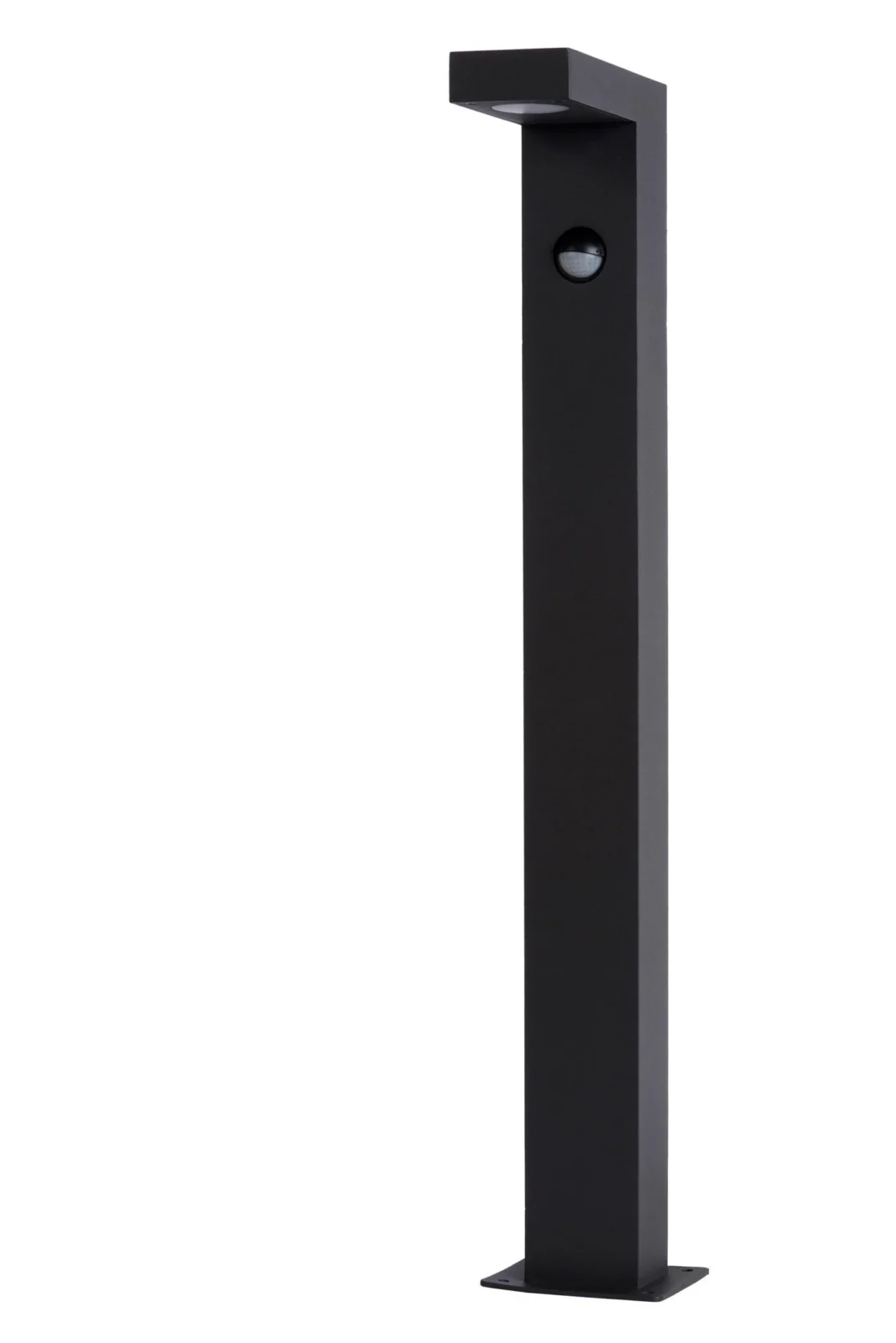 Lucide TEXAS-IR - Stu013apikovu00e9 svetlo - LED - 1x7W, 3000K - IP54 - Senzor pohybu a du0148a/noci (deaktivovateu013enu00fd) - Antracit