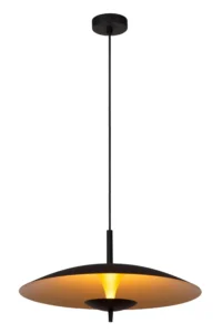 Lucide VULCAN - Zu00e1vesnu00e9 svetlo - u00d8 47 cm - LED tlmenu00e9 - 1x9W 3000K - u010dierne