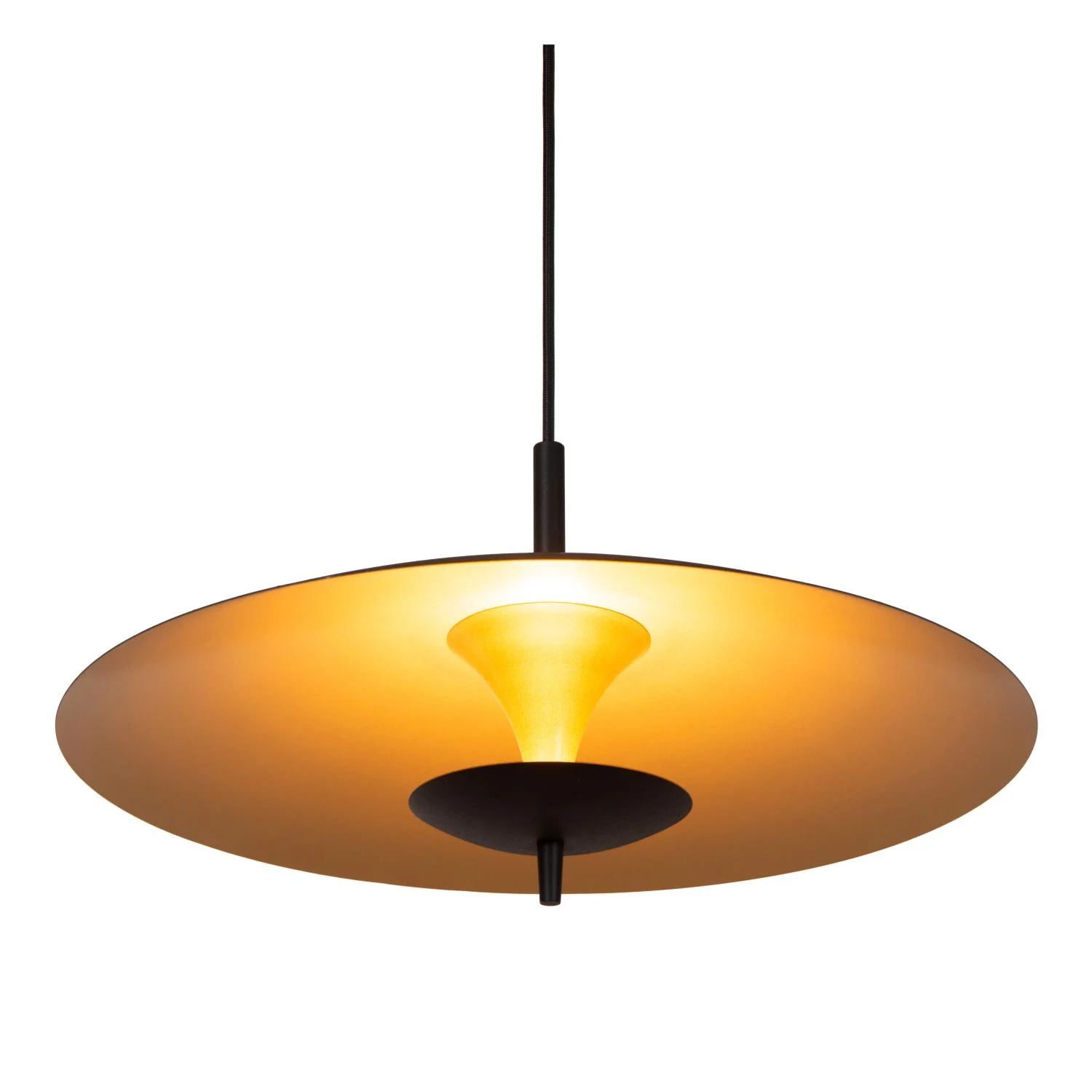 Lucide VULCAN - Zu00e1vesnu00e9 svetlo - u00d8 47 cm - LED tlmenu00e9 - 1x9W 3000K - u010dierne