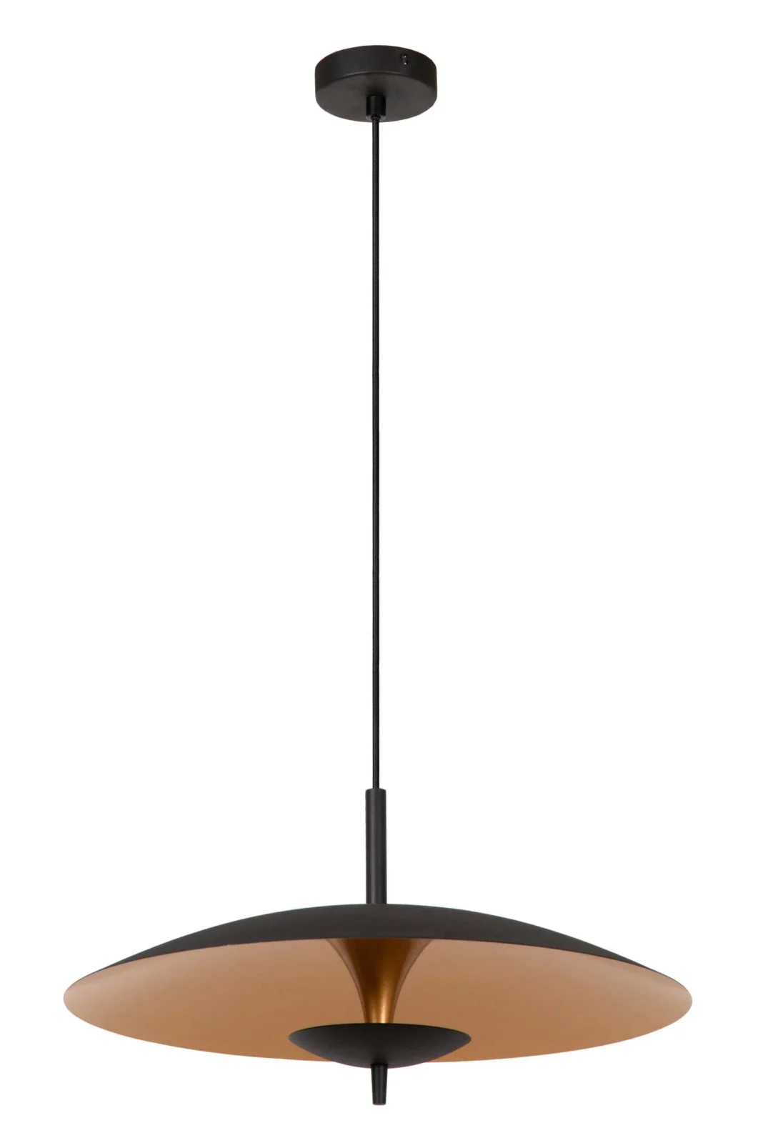 Lucide VULCAN - Zu00e1vesnu00e9 svetlo - u00d8 47 cm - LED tlmenu00e9 - 1x9W 3000K - u010dierne