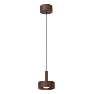 Lucide LENZ - Zu00e1vesnu00e9 svetlo vnu00fatornu00e9/vonkaju0161ie - u00d8 11 cm - LED - 1x8W 2700K - IP54 - Hrdzavu00e1 hnedu00e1 | Essential
