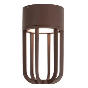 Lucide WELLS - Zapustenu00e9 stropnu00e9 svetlo Vnu00fatornu00e9/vonkaju0161ie - u00d8 10 cm - LED - 1x8W 2700K - IP54 - Hrdzavu00e1 hnedu00e1 | Essential