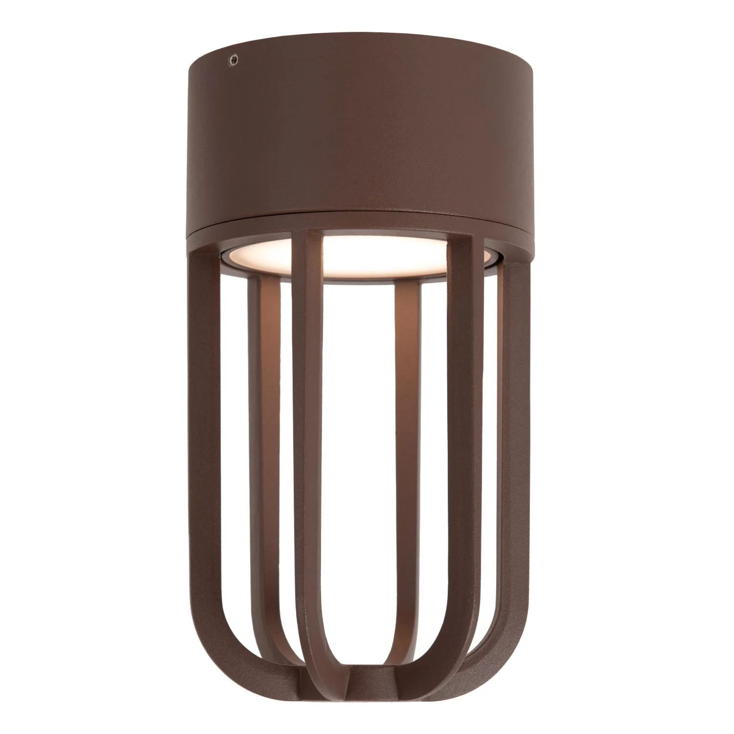 Lucide WELLS - Zapustenu00e9 stropnu00e9 svetlo Vnu00fatornu00e9/vonkaju0161ie - u00d8 10 cm - LED - 1x8W 2700K - IP54 - Hrdzavu00e1 hnedu00e1 | Essential