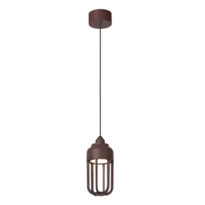 Lucide WELLS - Zu00e1vesnu00e9 svetlo vnu00fatornu00e9/vonkaju0161ie - u00d8 10 cm - LED - 1x8W 2700K - IP54 - Hrdzavu00e1 hnedu00e1 | Essential