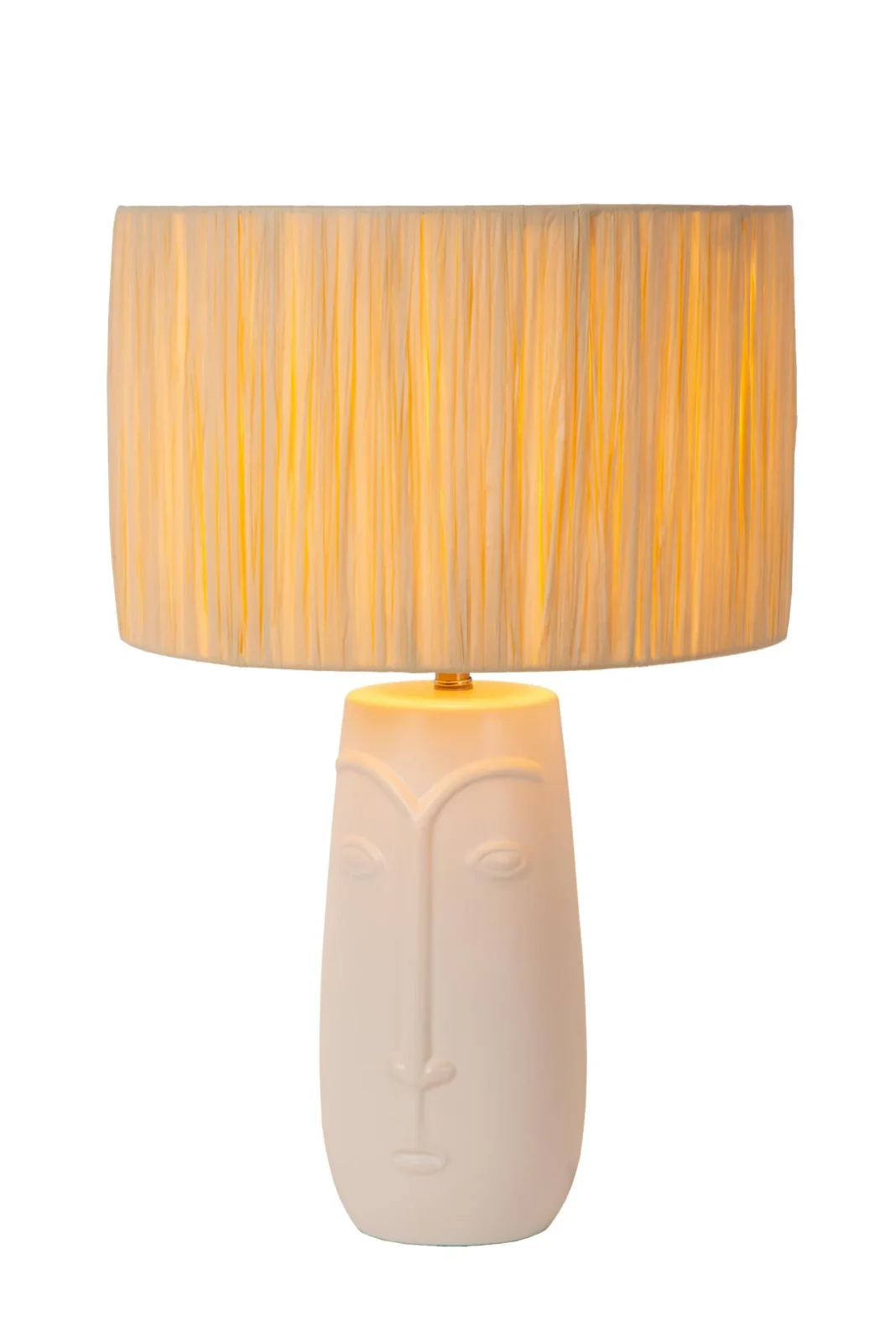 Lucide VISO - Stolnu00e1 lampa - u00d8 36 cm - 1xE27 - biela