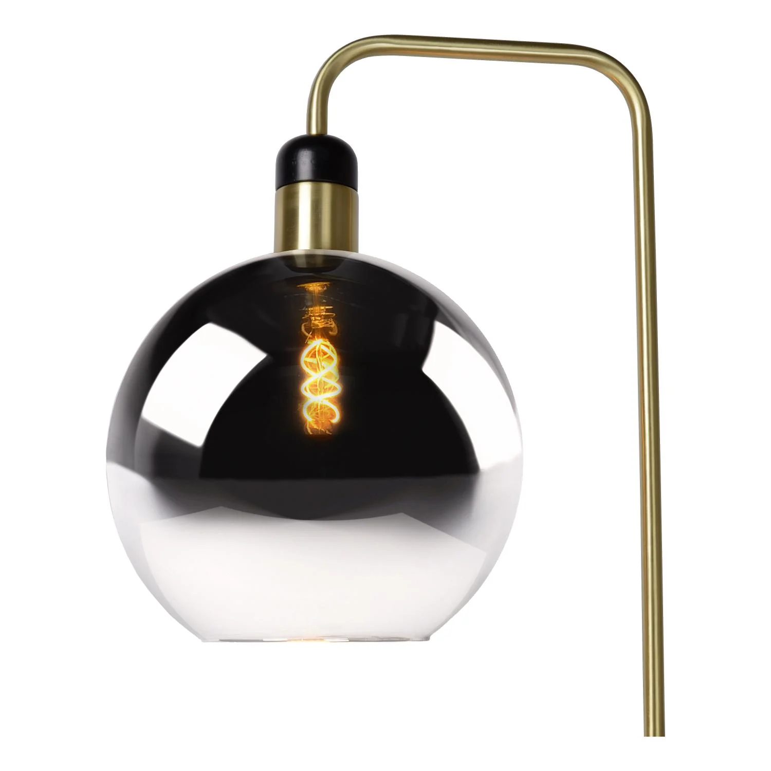 Lucide JULIUS - Stojaca lampa - u00d8 28 cm - 1xE27 - Smoke Grey