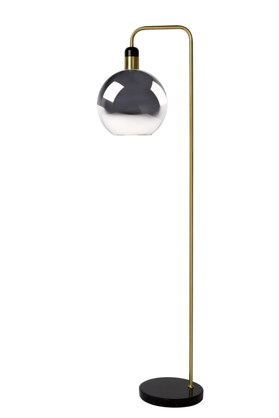 Lucide JULIUS - Stojaca lampa - u00d8 28 cm - 1xE27 - Smoke Grey