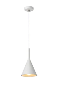 Lucide GIPSY - zu00e1vesnu00e9 svetlo - u00d8 16,5 cm - 1xE27 - biela