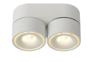 Lucide YUMIKO - Stropnu00e9 reflektory - u00d8 7,8 cm - LED tlmenu00e9. - 2x10W 2700K - biela