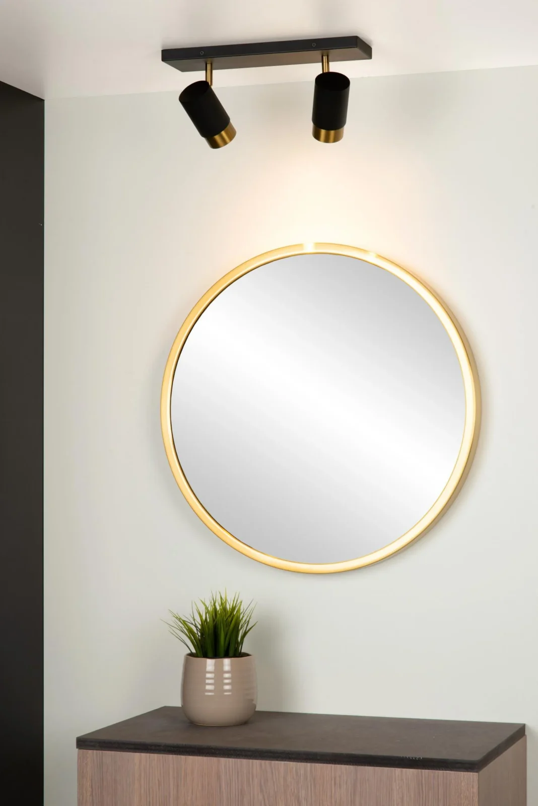 Lucide FLORIS - Stropnu00e9 reflektory - 2xGU10 - u010dierne