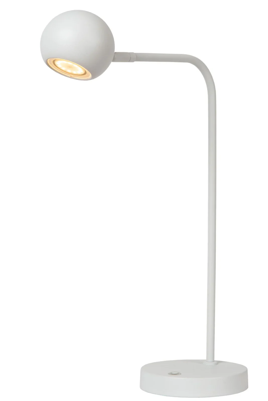 Lucide COMET - Nabu00edjateu013enu00e1 stolnu00e1 lampa - Batu00e9riovu00fd balu00edk - LED 3 StepDim - 1x3W 2700K - biela
