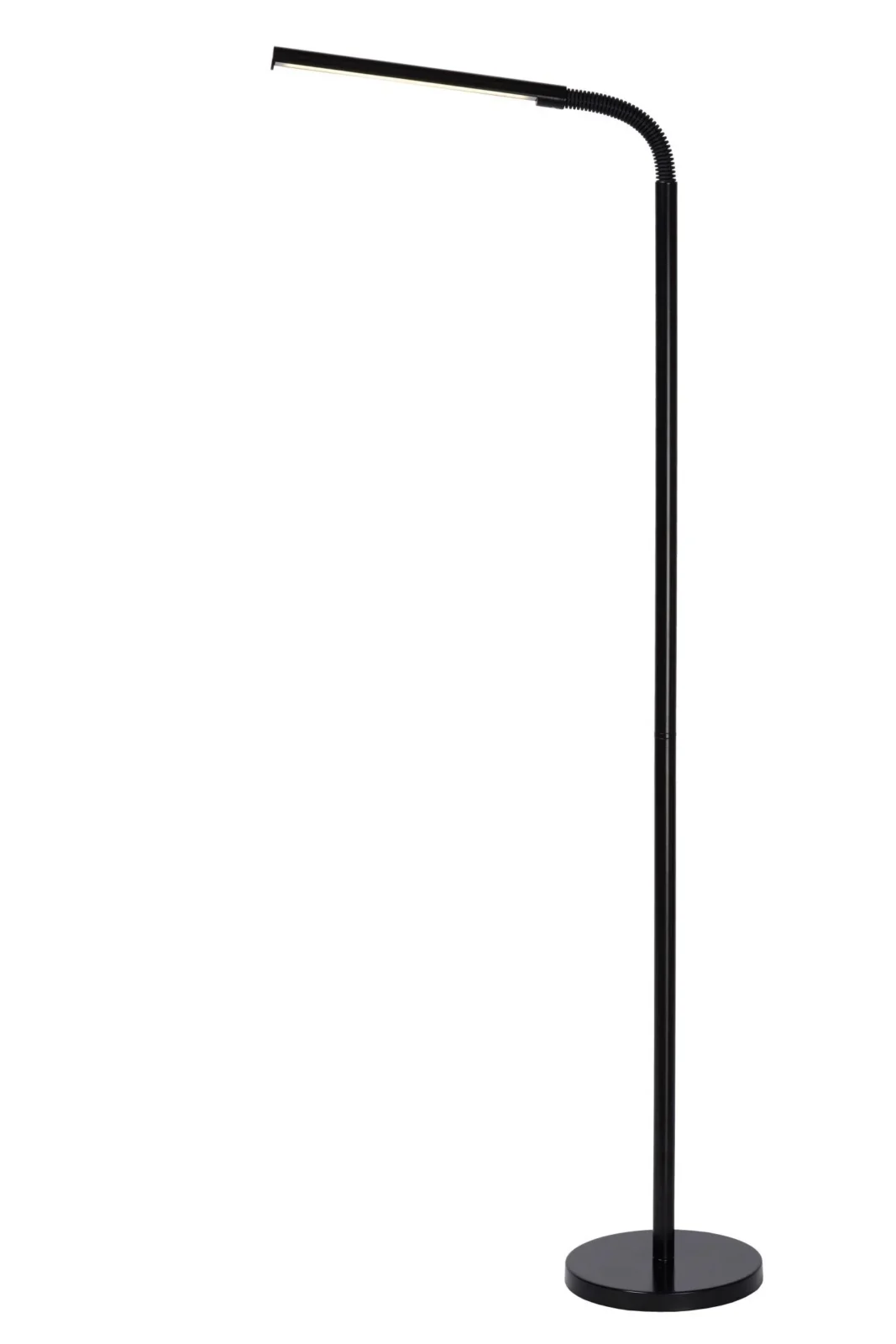 Lucide GILLY - Podlahovu00e1 lampa na u010du00edtanie - LED - 1x6W 2700K - u010dierna