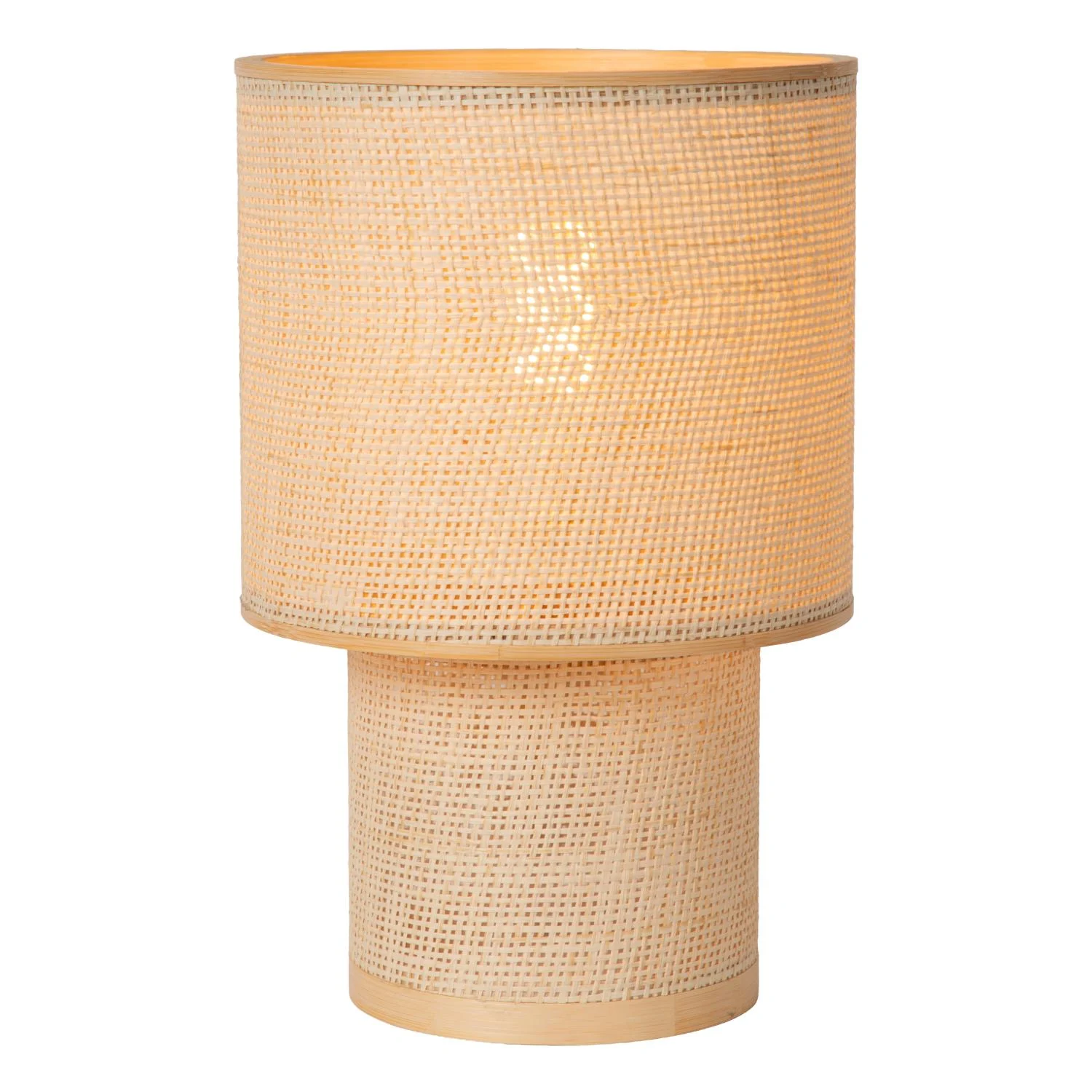 Lucide SALISBURY - Stolnu00e1 lampa - u00d8 20 cm - 1xE27 - Natural - Essential