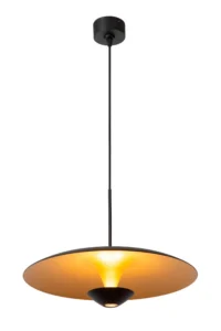 Lucide KENNETH - Zu00e1vesnu00e9 svetlo - u00d8 40 cm - LED tlmenu00e9 - 1x12W 2700K - u010dierne | Pru00e9miovu00e9